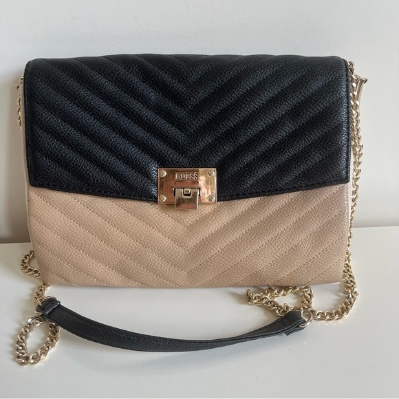 Guess Alinda Convertible Crossbody Clutch Bag Colorblock - Picture 1 of 9